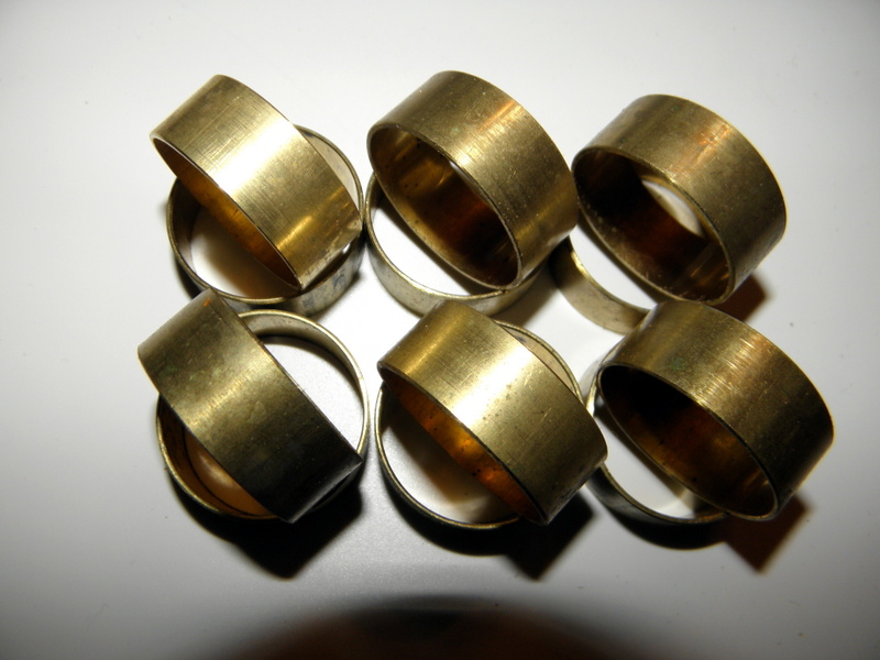 Duck Call Brass Bands RARE 1.10" OD Special 3-Pack Polished Brass Bands Nice!! 